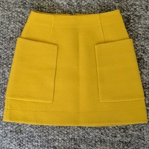 COS Boiled Wool A-Line Skirt